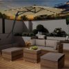 10ft Outdoor Patio Cantilever Umbrella with Waterproof and UV Resistant - Image 3