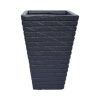 Sleek and Sophisticated Tapered Square Planter for Home and Garden - Image 2