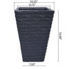 Sleek and Sophisticated Tapered Square Planter for Home and Garden - Image 5