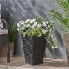 Sleek and Sophisticated Tapered Square Planter for Home and Garden