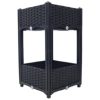 Elevated Planter Box for Outdoor Gardening (15.7"x15.7"x27.7", Black) - Image 3
