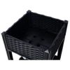 Elevated Planter Box for Outdoor Gardening (15.7"x15.7"x27.7", Black) - Image 10