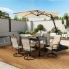 10 Ft. Outdoor Patio Cantilever Umbrella with Stand - Image 9