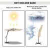 10ft Outdoor Patio Cantilever Umbrella with Waterproof and UV Resistant - Image 7