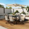 10ft Outdoor Patio Cantilever Umbrella with Waterproof and UV Resistant - Image 10