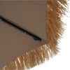 10 ft. Outdoor Double Layer Hawaiian Style Market Umbrella in Brown with Base and 32 - Image 11