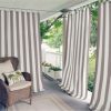 Elrene Home Fashions Highland Stripe Indoor/Outdoor Window Curtain