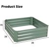 Aoodor  2 Pcs Outdoor Raised Garden Bed Galvanized Steel Planter Box - Image 2