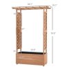 Outsunny 70.75" Raised Garden Bed with Trellises & Roof, Drainage & Filter - Image 3