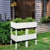 Set of 4 Elevated Flower Vegetable Herb Grow Planter Box - Image 10