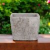 Cement Rectangular Pot Planter with Speckle Glaze ?C Indoor/Outdoor Use - Image 2