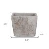 Cement Rectangular Pot Planter with Speckle Glaze ?C Indoor/Outdoor Use - Image 8