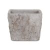 Cement Rectangular Pot Planter with Speckle Glaze ?C Indoor/Outdoor Use