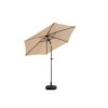 9ft Outdoor Patio Umbrella, Tilt & Crank, Khaki (Base Not Included) - Image 7