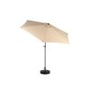 9ft Outdoor Patio Umbrella, Tilt & Crank, Khaki (Base Not Included) - Image 8