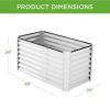Best Choice Products 4x2x2ft Outdoor Metal Raised Garden Bed, Planter Box for Vegetables, Flowers, Herbs - Image 2
