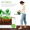 Best Choice Products 4x2x2ft Outdoor Metal Raised Garden Bed, Planter Box for Vegetables, Flowers, Herbs - Image 3