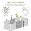 Best Choice Products 4x2x2ft Outdoor Metal Raised Garden Bed, Planter Box for Vegetables, Flowers, Herbs - Image 4